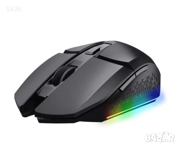 мишка TRUST GXT110 Gaming безжична геймърска RGB mishka mouse usb, снимка 1 - Клавиатури и мишки - 46906207