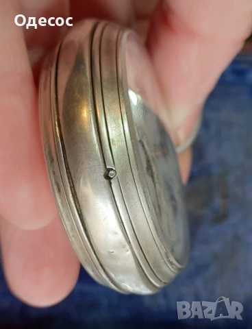 Старинен сребърен Швейцарски джобен часовник Tavannes, снимка 7 - Антикварни и старинни предмети - 53224648