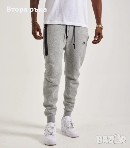 Мъжко спортно долнище Nike - Sportswear Tech Fleece , сиво оригинален , снимка 11 - Спортни дрехи, екипи - 53011913