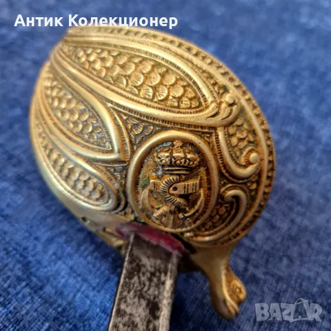 Сабя Морска, Кралство Италия 1860 г. Подарък за Моряци колекция, снимка 3 - Антикварни и старинни предмети - 47785740