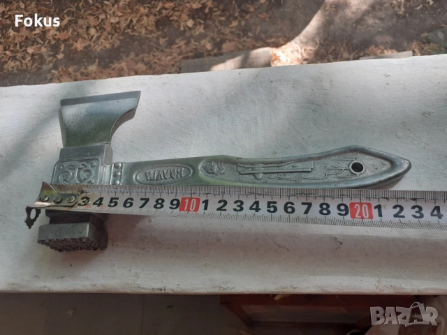 Колекционерска малка руска брадвичка Калуга алуминий, снимка 7 - Антикварни и старинни предмети - 53307280