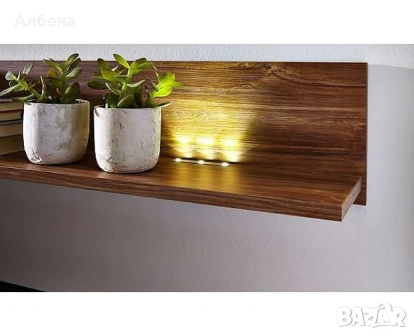 Модулна секция GENT – Дъб Стърлинг с LED осветление, снимка 5 - Секции и витрини - 53871855