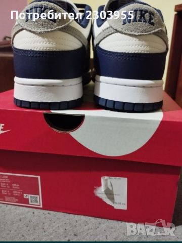 Nike Dunk Low Midnight Navy, снимка 4 - Маратонки - 46310505