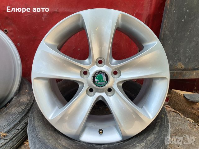 Джанти Skoda 5x112x7J16"ет45, снимка 3 - Гуми и джанти - 46117662