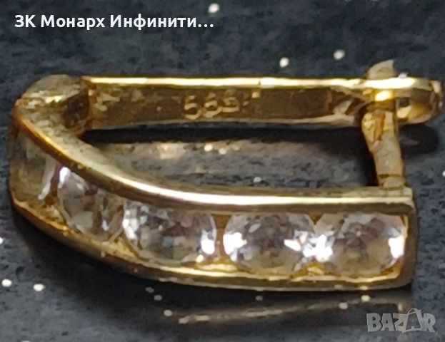златна обеца , снимка 2 - Обеци - 53806246