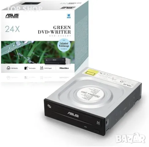 DVD записвачка ASUS DRW-24D5MT, 24x, SATA, снимка 3 - Захранвания и кутии - 48648472