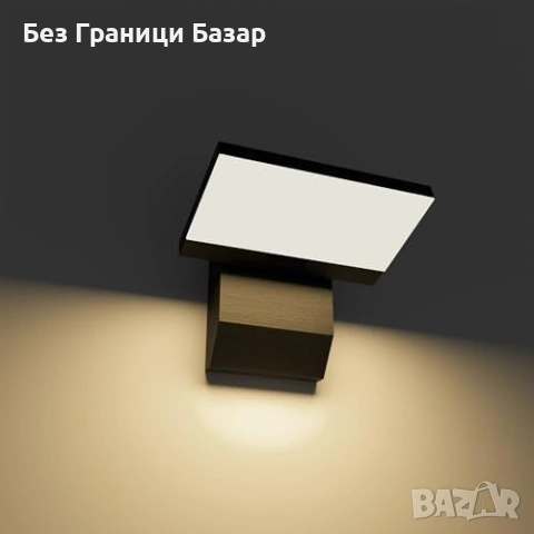 Нова 18W външна стенна лампа IP65 алуминий 3000K топла светлина гараж