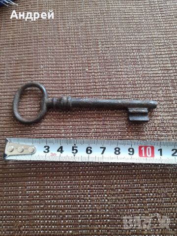 Стар метален ключ #3, снимка 2 - Колекции - 45543256