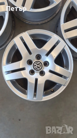 ОРИГИНАЛНИ ДЖАНТИ ЗА ФОЛСВАГЕН 5Х100Х57.1-15 ЦОЛА, снимка 5 - Гуми и джанти - 53254452