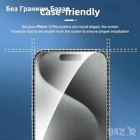 Нов iPhone 15 Pro протектор за екран и камера 9H комплект 4 в 1 Защита Айфон, снимка 7 - Фолия, протектори - 53088309