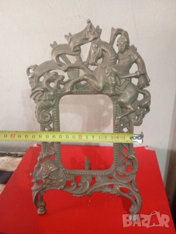 Барокова настолна рамка за снимка, снимка 4 - Антикварни и старинни предмети - 53664936