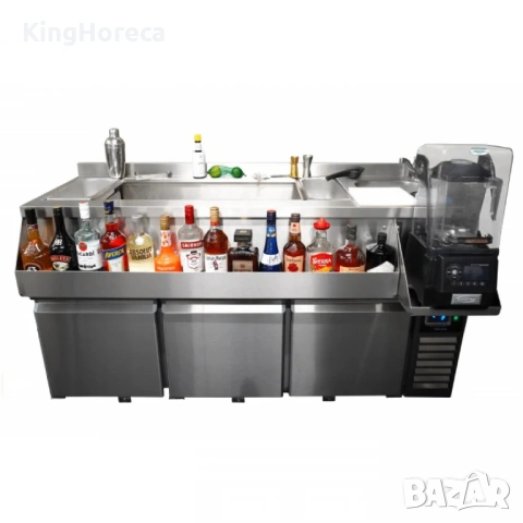 Хладилен плот - три врати, 280 литра, снимка 7 - Обзавеждане на кухня - 53229135