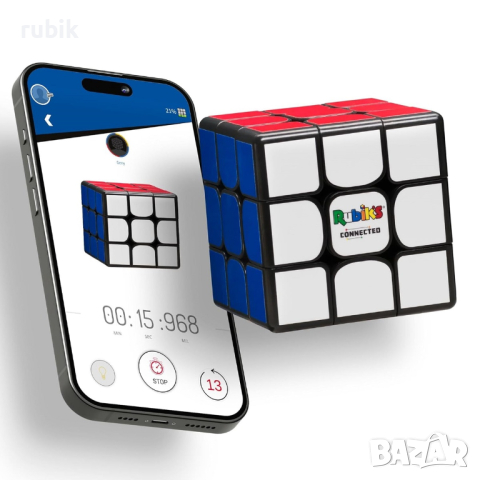 Оригинален смарт куб на Рубик 3x3x3 Rubik’s Connected Digital Cube, снимка 3 - Игри и пъзели - 44996887