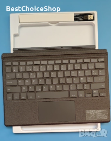 MoKo Bluetooth клавиатура AZERTY с тъчпад за Surface Pro 7 Plus/7/6/5/4/3, снимка 3 - Клавиатури и мишки - 54008717