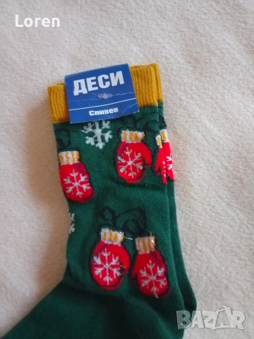 Подарявам!Ново!Новогодишни/Коледни Чорапи , снимка 4 - Дамски чорапи - 52896652