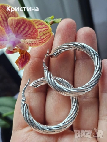 Нови усукани обеци халки