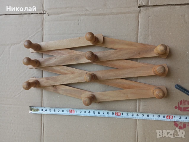 Ретро дървена закачалка , снимка 10 - Закачалки - 51094470
