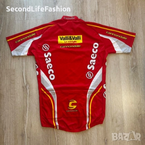 Мъжка колоездачна фланелка Saeco Valli Valli Cannondale, размер XXL, тениска за колоездене, снимка 7 - Спортна екипировка - 52658239