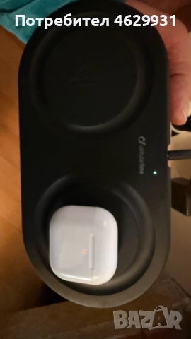 Двойно безжично зарядно устройство: 2x10W. Зареждането, снимка 6 - Безжични зарядни - 52141184