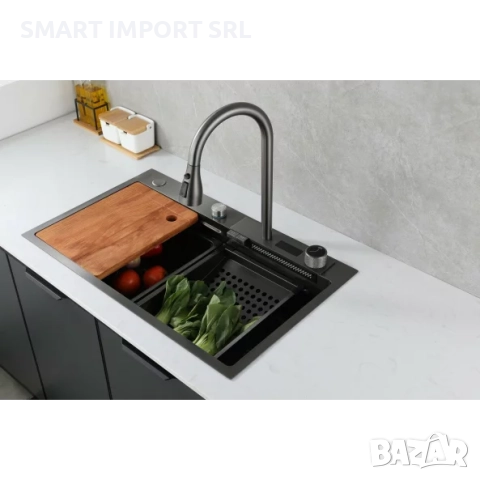 Многофункционална мивка Smart Heater, 75х46 см, изтеглящ се душ, снимка 2 - Мивки - 51995277
