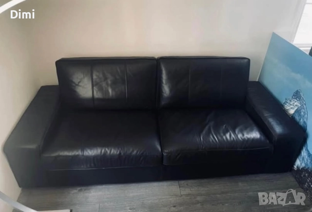 KIVIK-Икеа,Кожен диван*БЕЗПЛАТЕН ТРАНСПОРТ*3-местен диван от естествена кожа, снимка 7 - Дивани и мека мебел - 52451085