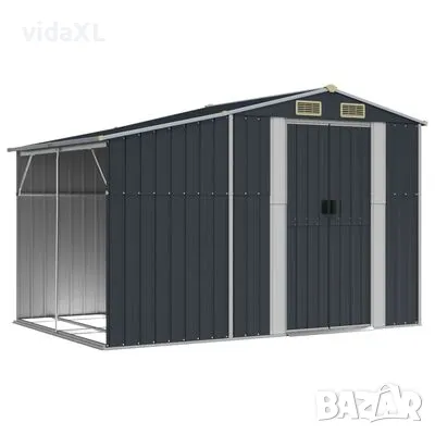 vidaXL Градинска барака антрацит 277x192,5x179 см поцинкована стомана(SKU:3188292), снимка 1 - Други - 48726726