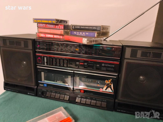 Касетофон Hitachi TRK-W540E. Перфектен., снимка 3 - Ресийвъри, усилватели, смесителни пултове - 52028803