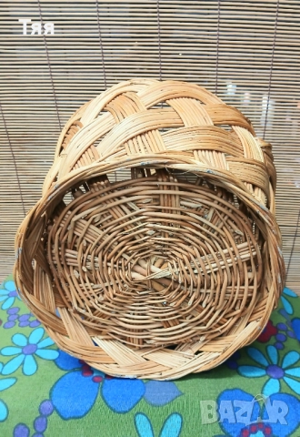 Плетена кошница , снимка 4 - Декорация за дома - 51528266