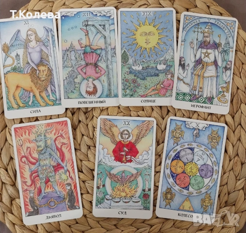 Таро на розата-Карти с Книга, снимка 15 - Езотерика - 52894782