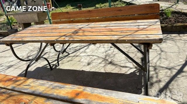 Дървени Маси Комплект Пейки Цена По Договаряне, снимка 4 - Маси - 54211315