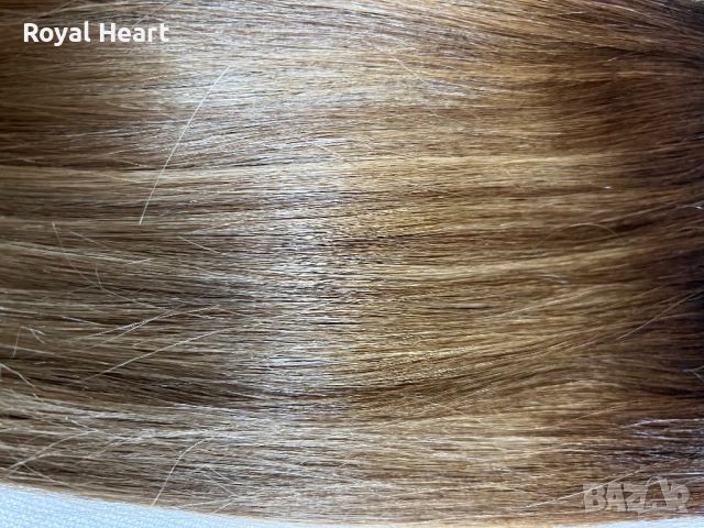 Три двойни реда естествена коса (клас Делукс JSP)| 48 см / 146 грама, снимка 3 - Аксесоари за коса - 45470975