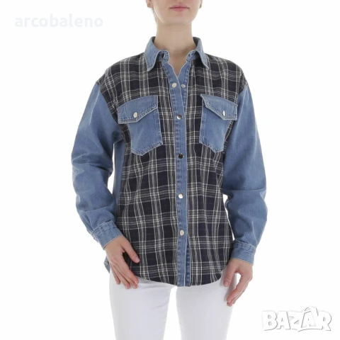 Дамска дънкова риза яке, снимка 3 - Якета - 51277592