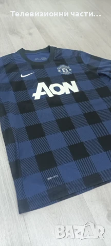 Футболна тениска фланелка Manchester United 2013/2014 away jersey shirt Nike 532838-411 size XL , снимка 4 - Спортни дрехи, екипи - 51392291
