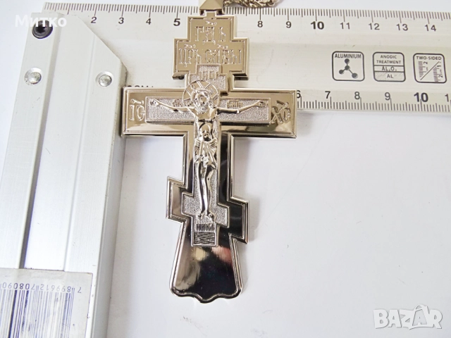 НОВ Свещенически, попски бронзов нагръден кръст 2, снимка 17 - Антикварни и старинни предмети - 51817856