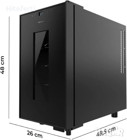 Cecotec 8-бутилка винарска изба Bolero GrandSommelier 820, снимка 4 - Хладилници - 53818193
