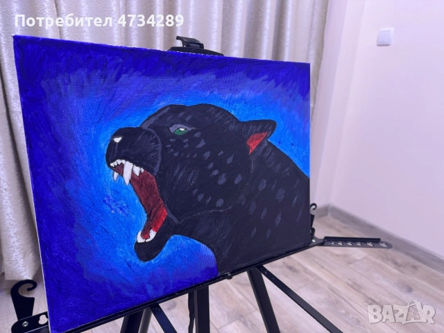 Черна Пантера, снимка 2 - Картини - 53687571