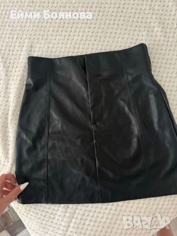 Кожена пола ZARA , снимка 4 - Поли - 46128435