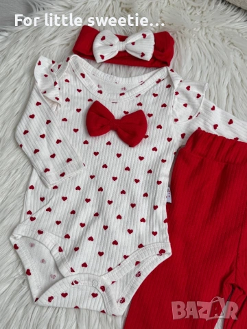  Красив сет от 3 части ❤️  нов, снимка 2 - Комплекти за бебе - 53827130
