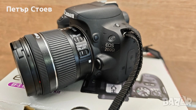Продавам фотоапарат CANON EOS 200D, снимка 6 - Фотоапарати - 53733353