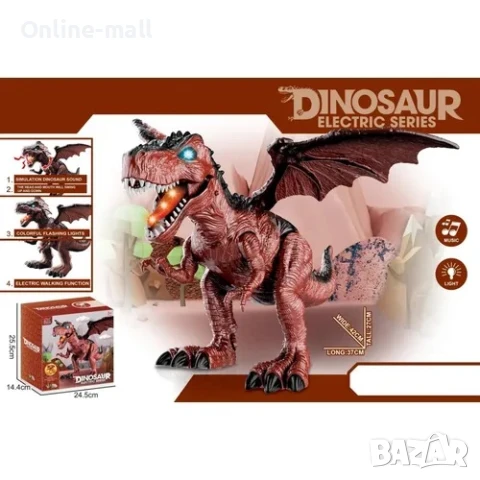 Интерактивен дракон с ефекти- Движещ се, свети, ръси пара и снася яйца, снимка 4 - Образователни игри - 51206357