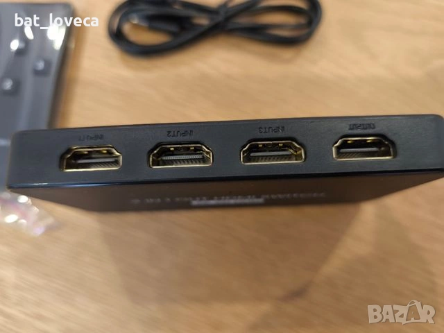 Нов HDMI превключвател Switch, снимка 4 - Ресийвъри, усилватели, смесителни пултове - 53756754