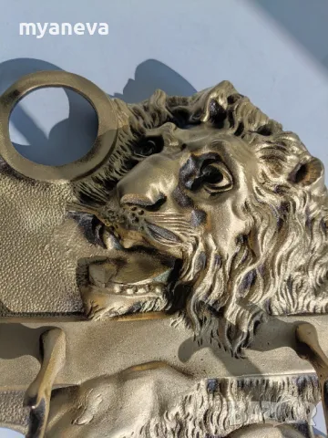 Бронзова , стара мастилница , Царство България , масивна, детайлна изработка., снимка 3 - Други ценни предмети - 49945760