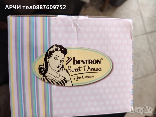 Машина за пуканки Bestron APC200P Sweet Dreams 1100W, снимка 4 - Печки, фурни - 52750126