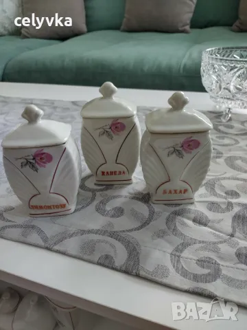 Порцеланови буркани за подправки , снимка 2 - Сервизи - 50159226