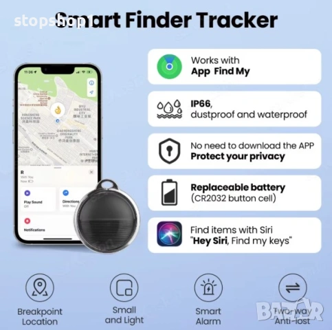 Air Tag Collar, Apple Find My Global Coverage Tracker. за котки, кучета, малки, средни животни, отра, снимка 3 - За кучета - 54194250