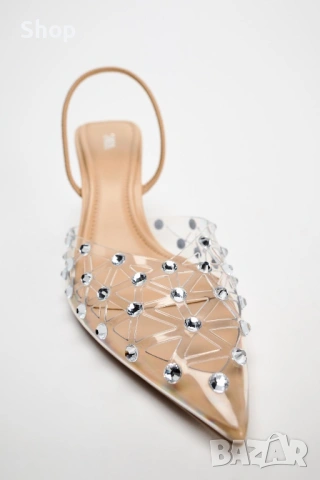 👡 Сандали на ток на Zara, снимка 4 - Дамски обувки на ток - 53773163