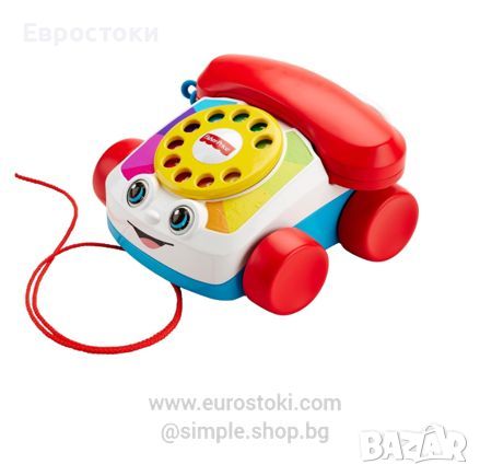 Бебешка играчка за дърпане Fisher Price Телефонче със шайба