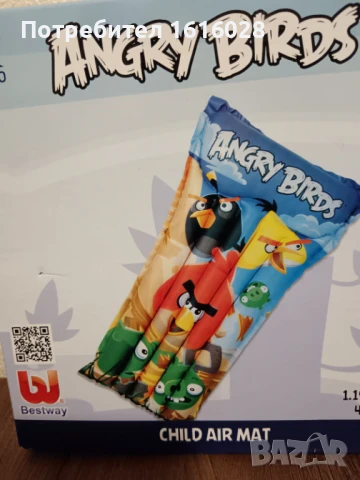Плажен дюшек на Енгри Бърдс., снимка 2 - Надуваеми играчки - 50752637
