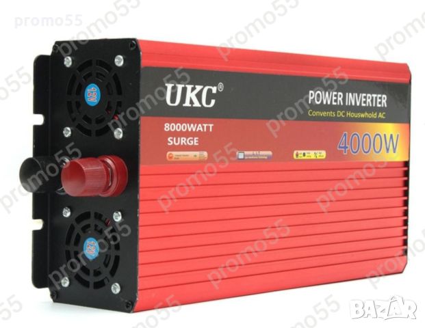 Мощен Инвертор 12V 220V 4000W, снимка 2 - Аксесоари и консумативи - 45439681