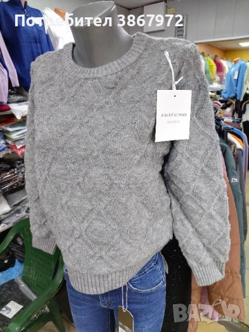 Дамска блуза памук и ангора , снимка 7 - Блузи с дълъг ръкав и пуловери - 52478019